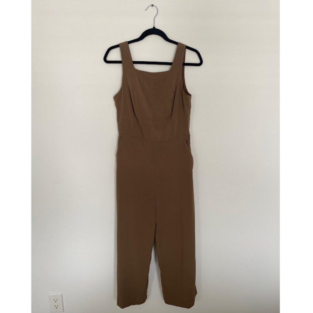 Dynamite Brown Wide Leg Jumpsuit